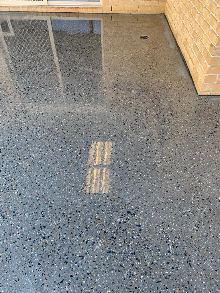 polished aggregate patio bundaberg